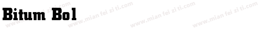 Bitum Bold字体转换